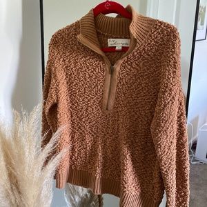 VICI | rust orange knit sweater